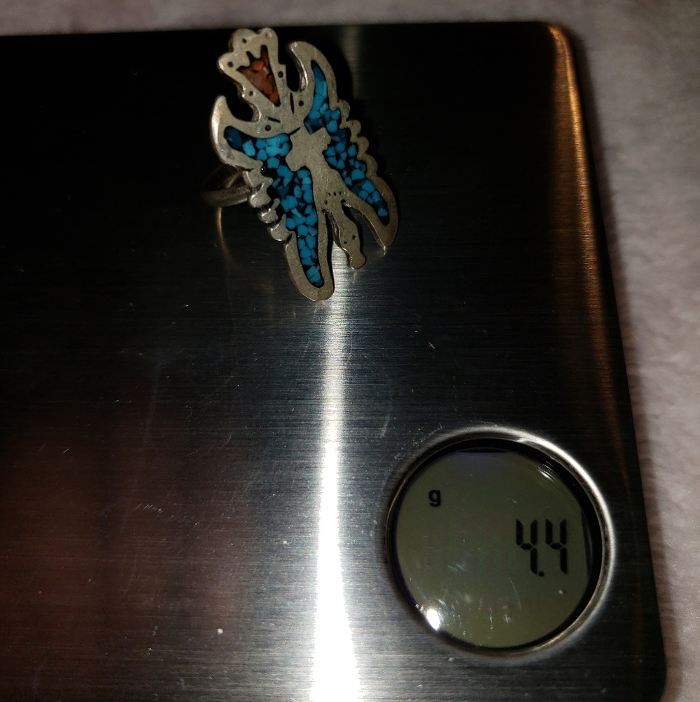 SS turquoise ring - Picture 2 of 6